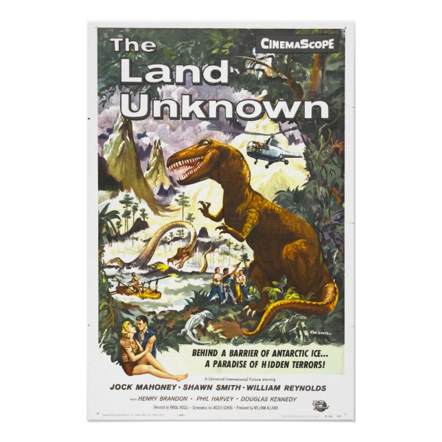 Land Unknown Dinosaur Movie Poster (Anverso)