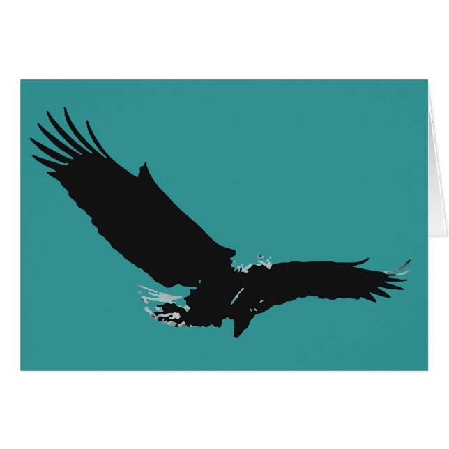 Landing Eagle Silhouette (Anverso (Horizontal))