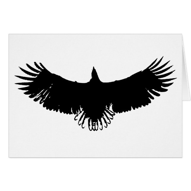 Landing Eagle Silhouette (Anverso (Horizontal))