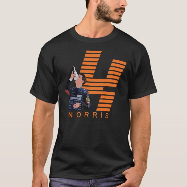 Lando Norris 4 camiseta clásica italiana GP (Anverso)
