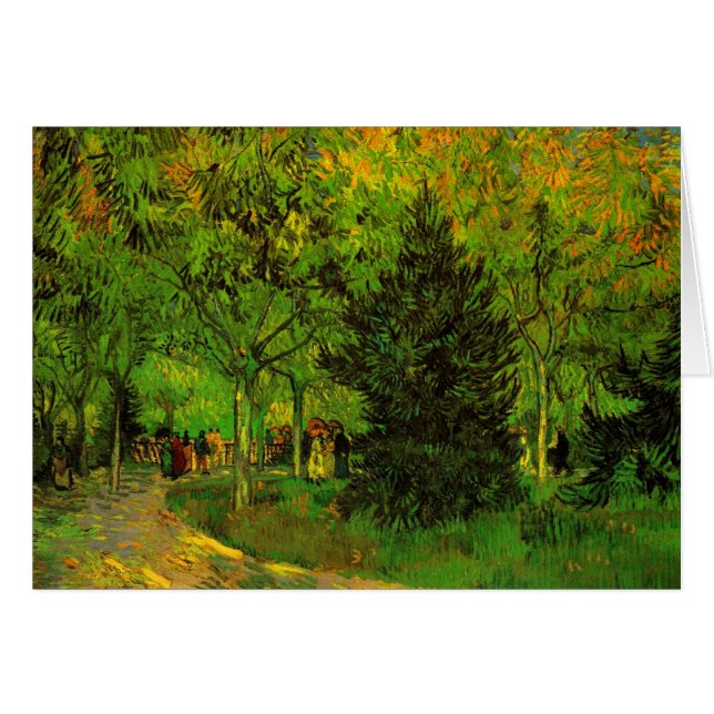 Lane in Public Garden Arles Van Gogh Bella Artes (Anverso (Horizontal))