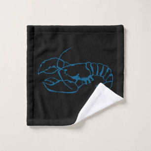 Langosta Azul Animal Marino Arte de Dibujo Simple