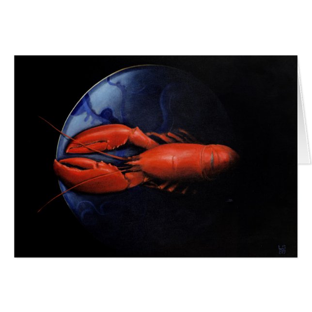 Langosta en la placa de Tiffany (Anverso (Horizontal))