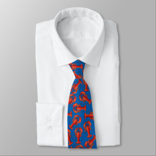 Langostas en la corbata azul
