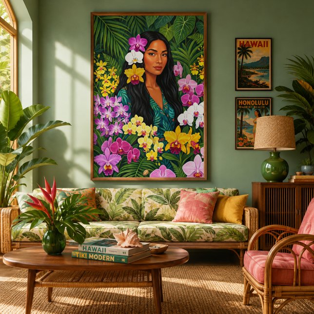 Lani en orquídeas impresión en lienzo (Subido por el creador)