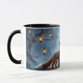 Lantern Fox Mug - Copa de Café Mágico de Espíritu