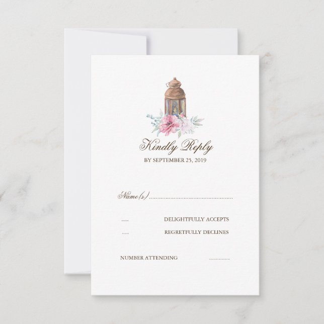 Lantern Wedding RSVP (Anverso)