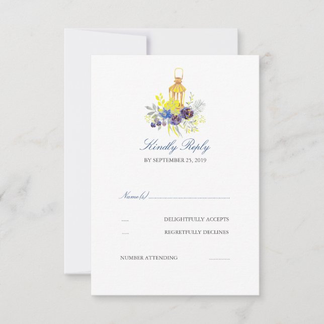 Lantern Wedding RSVP (Anverso)