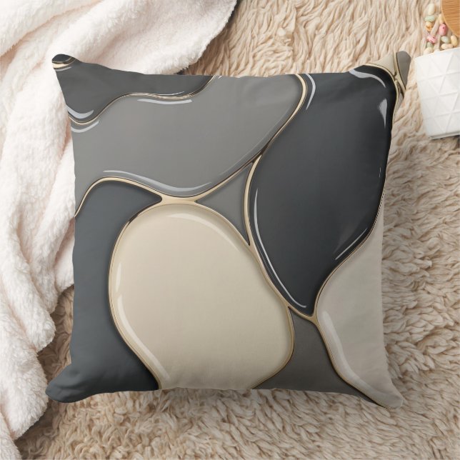 Lanza de almohada en un gráfico abstracto elegante (Manta)