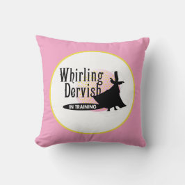 Lanza de almohada para chica en rosa y negro