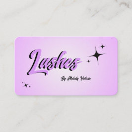 Lanza tarjeta de negocios púrpura