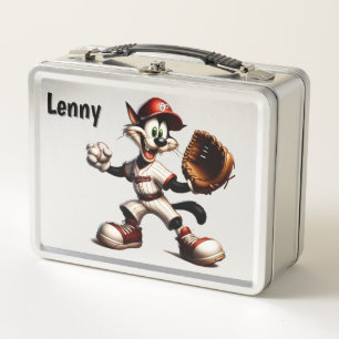 Lanzador de béisbol gato tonto personalizado