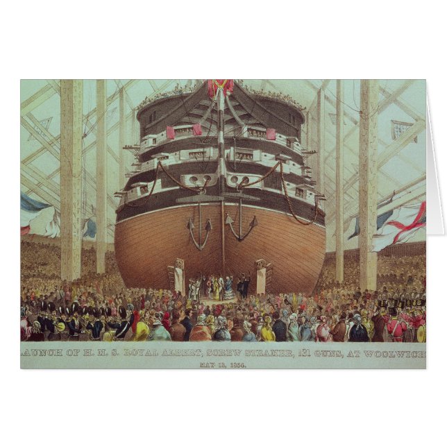 Lanzamiento de H.M.S. Royal Albert, vapor del (Anverso (Horizontal))