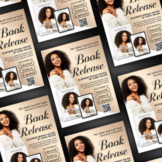 Lanzamiento de Libro Folleto del Autor Beige Moder