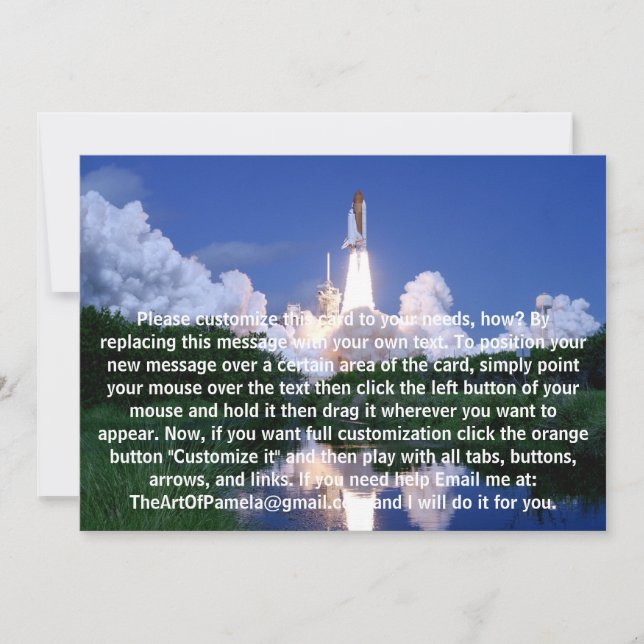 Lanzamiento del transbordador espacial (Anverso)