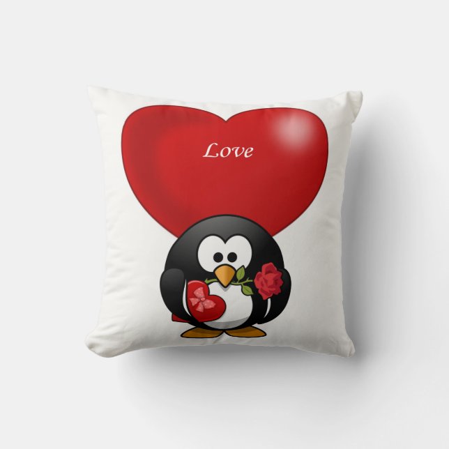 lanzar almohada decore valentines corazones (Anverso)