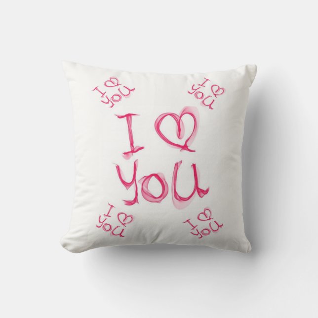 lanzar almohada decore valentines corazones (Anverso)