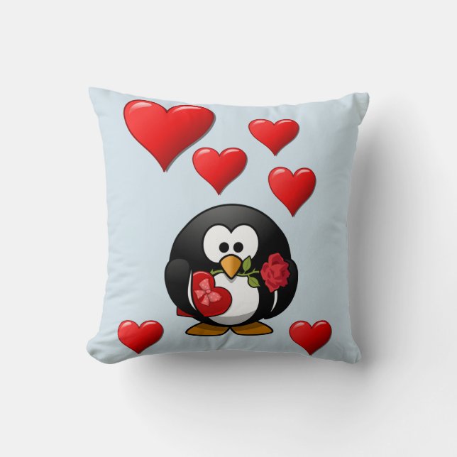 lanzar almohada decore valentines corazones (Anverso)