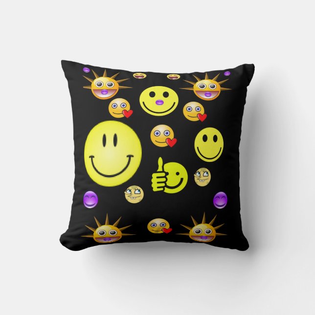 lanzar caras de decore de almohada (Anverso)