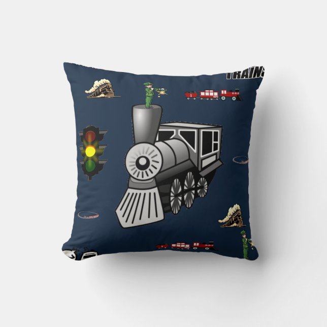 lanzar trenes decore de almohada (Anverso)