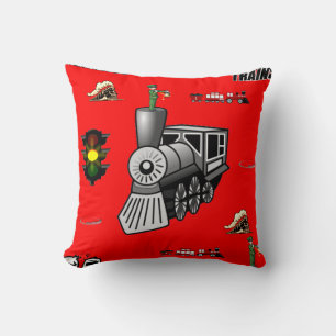 lanzar trenes decore de almohada