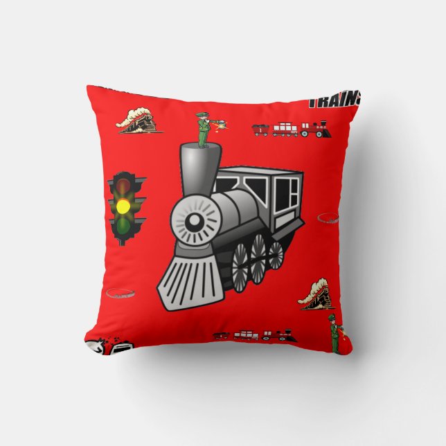 lanzar trenes decore de almohada (Anverso)