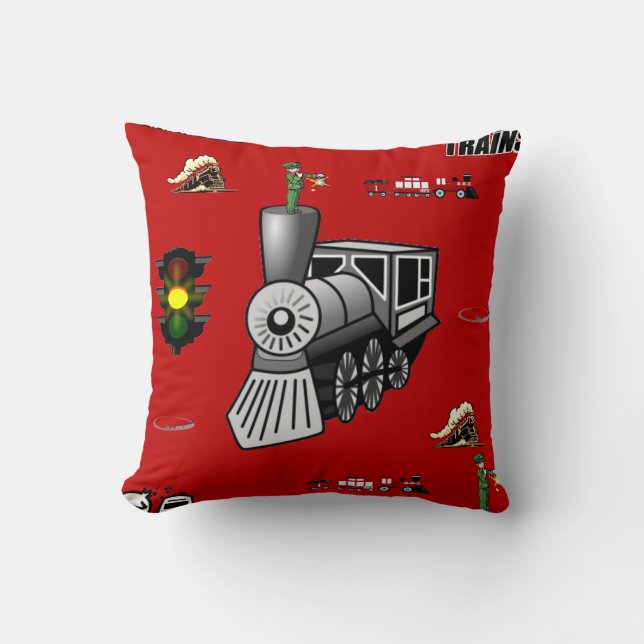 lanzar trenes decore de almohada (Anverso)