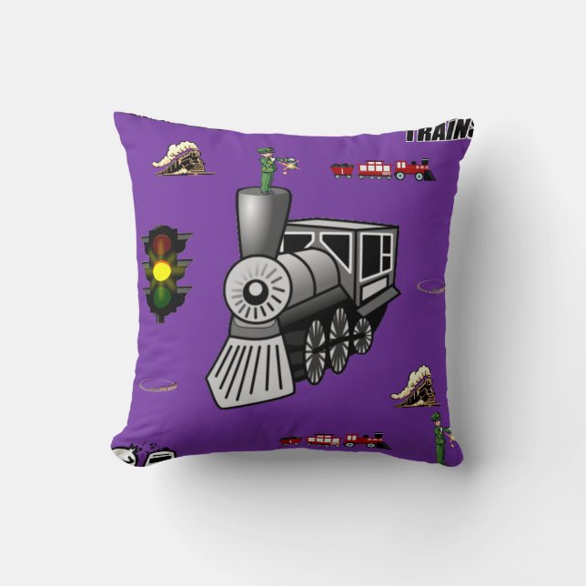 lanzar trenes decore de almohada (Anverso)
