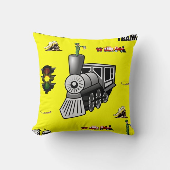 lanzar trenes decore de almohada (Anverso)