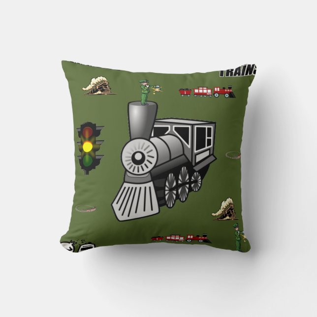 lanzar trenes decore de almohada (Anverso)