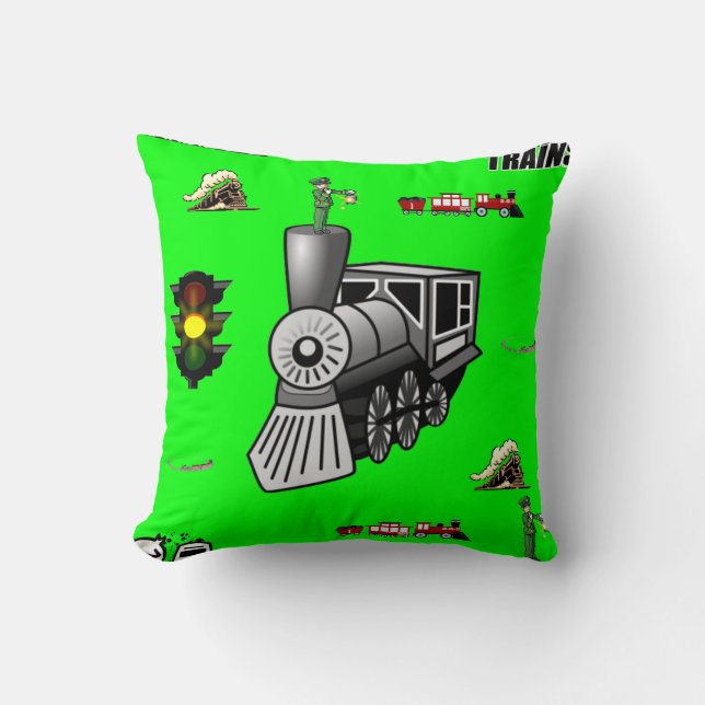 lanzar trenes decore de almohada (Anverso)