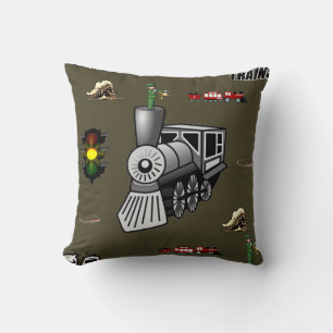 lanzar trenes decore de almohada