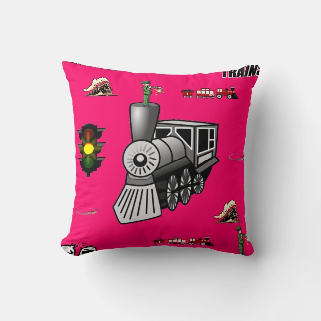 lanzar trenes decore de almohada (Anverso)