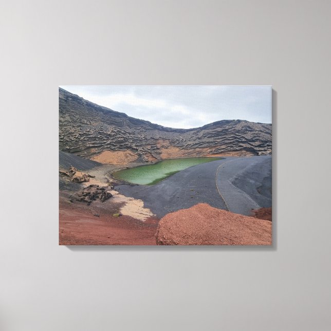 Lanzarote El Golfo Ver la impresión de lienzo (Anverso)