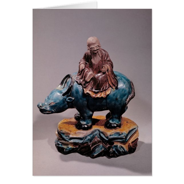 Lao-Tzu en su búfalo, dinastía de Qing (Frente)