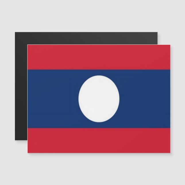 Laos - Bandera - (Anverso/Reverso)