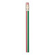 Lápices de bandera italiana con texto personalizad (Reverso vertical)