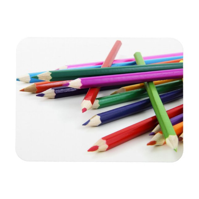 Lápices de Colores Apilados Imán Premium (Horizontal)