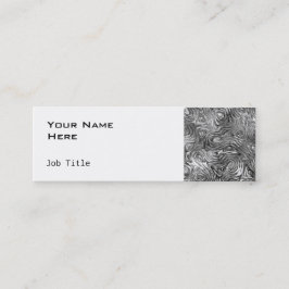 Lápiz blanco delgado de la tarjeta de visita