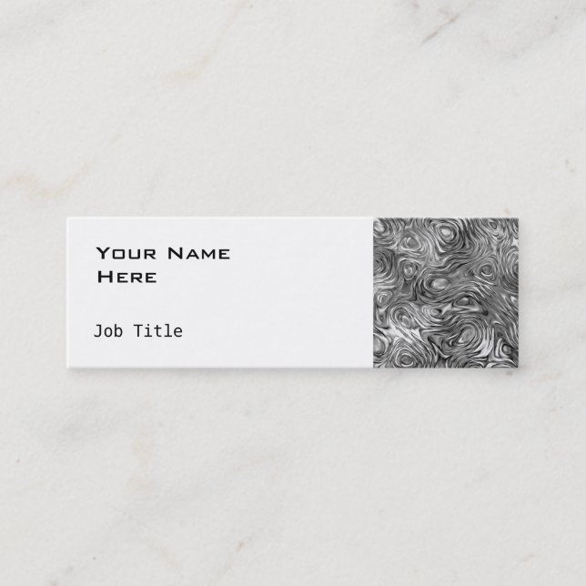 Lápiz blanco delgado de la tarjeta de visita (Anverso)