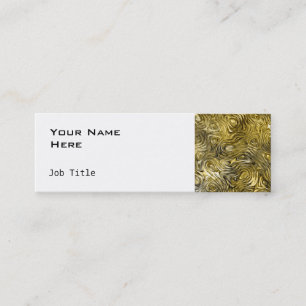 Lápiz blanco delgado de la tarjeta de visita "Gold