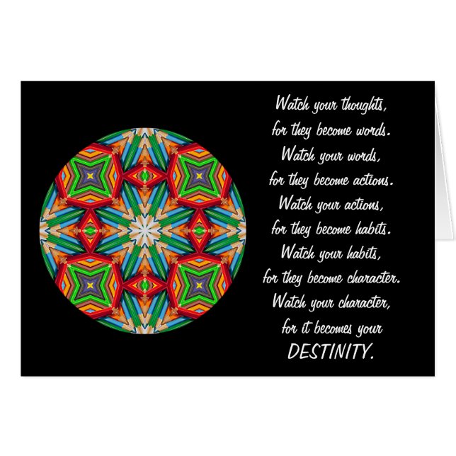 Lápiz coloreado A01 - destino caleidoscópico (Anverso (Horizontal))