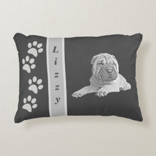 Lápiz de Bl/Wh Personalizable Almohada de acento S
