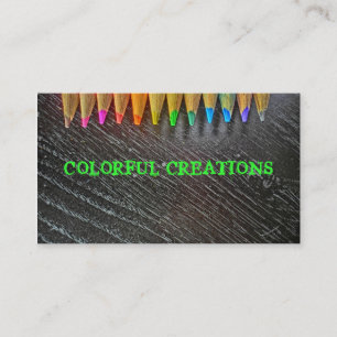 Lápiz de color consejos personalizable tarjetas de