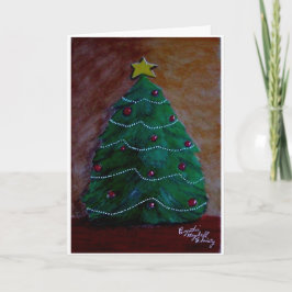 Lápiz luminoso mezclado tarjeta de árbol de Navida