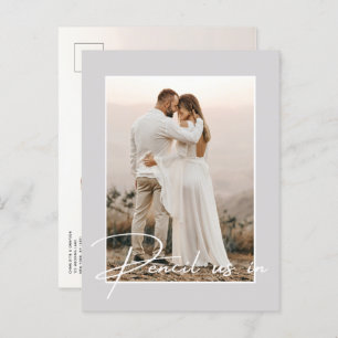 Lápiz Para Salvar El Anuncio Del Boda De Fotos