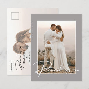 Lápiz Para Salvar El Anuncio Del Boda De Fotos