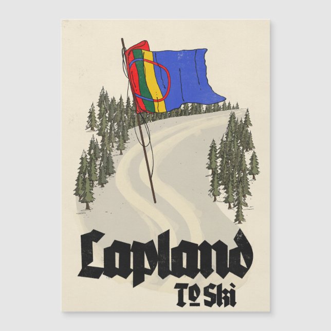 Laponia para esquiar (Anverso)