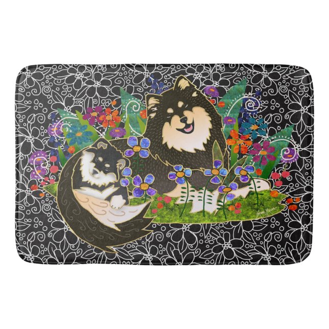 LAPPY BINDI - Cajón de Lapphund finés/ alfombra de (Anverso)