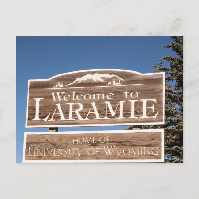 Laramie Wyoming Viaje de recuerdo de tarjetas post (Anverso)
